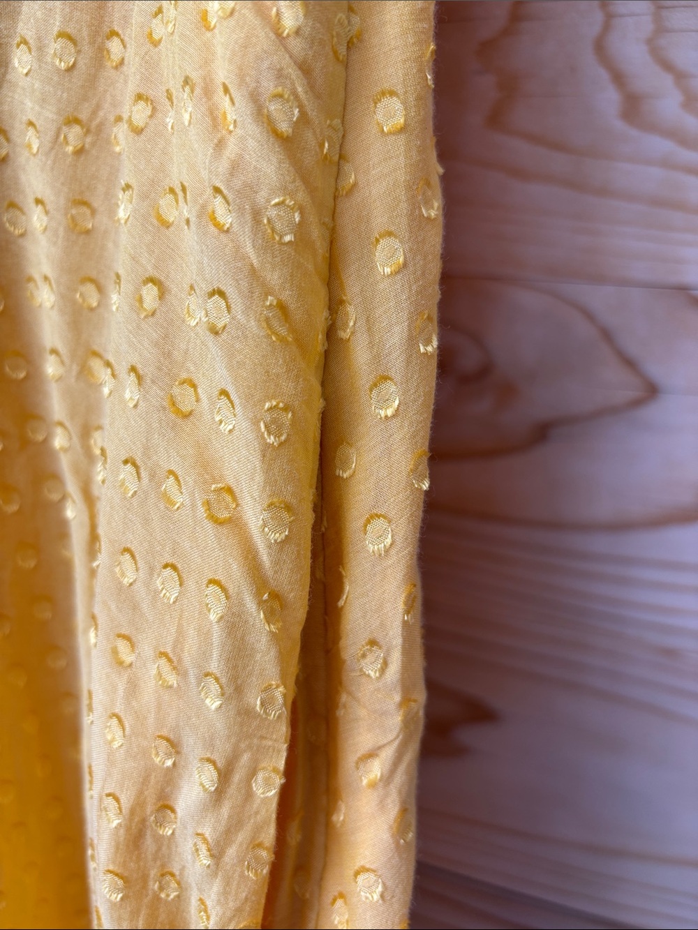 Anthropologie Moulinette Soeurs Yellow Swiss Dot Cottagecore Dress Size 4 - Picture 2 of 11
